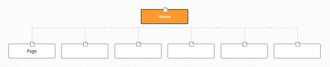 flat website structure diagram