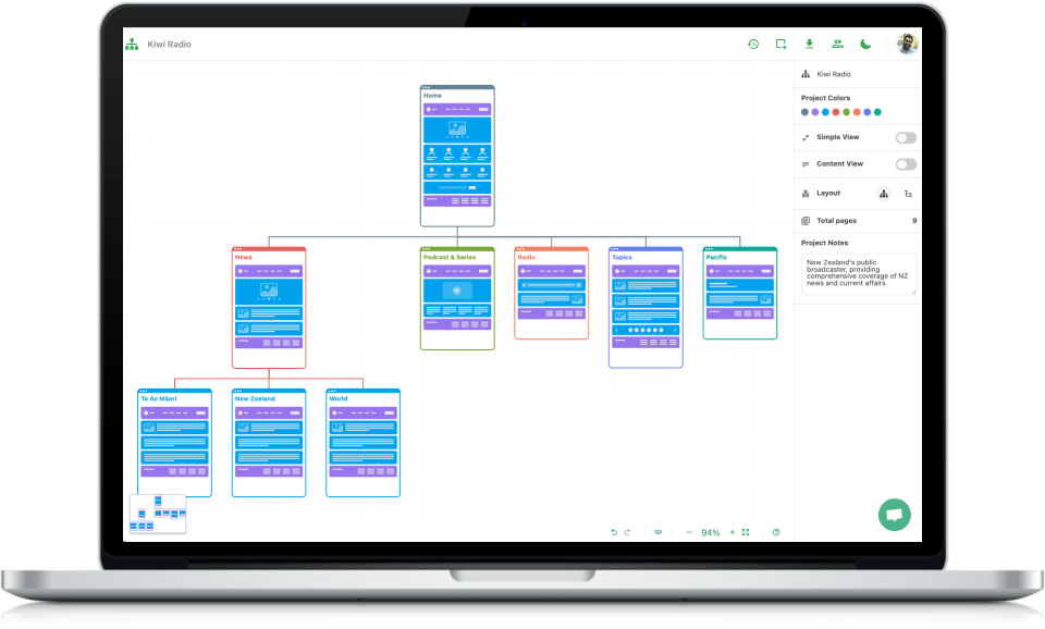 website diagram maker